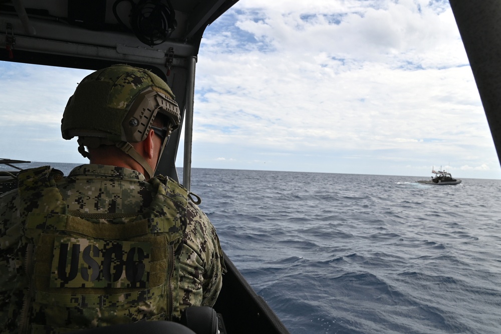 Coast Guardsmen from Port Security Unit 307 conduct operations in Guantanamo Bay Cuba