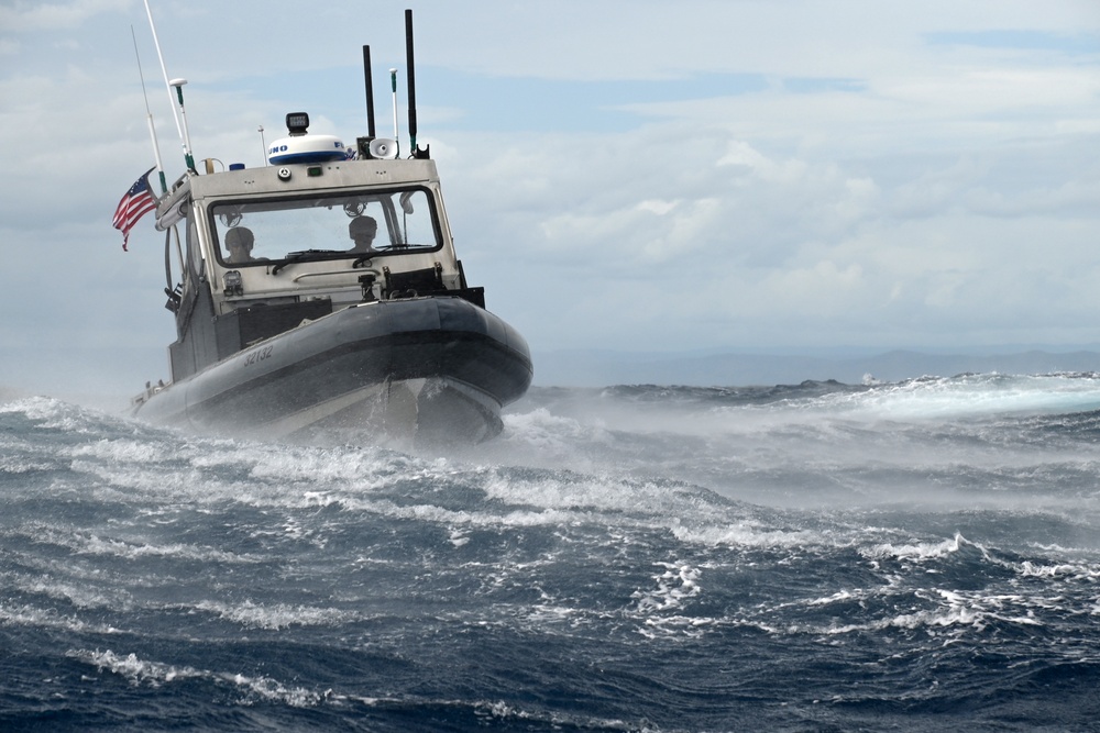 Coast Guardsmen from Port Security Unit 307 conduct operations in Guantanamo Bay Cuba