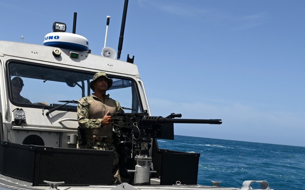 Coast Guardsmen from Port Security Unit 307 conduct operations in Guantanamo Bay Cuba