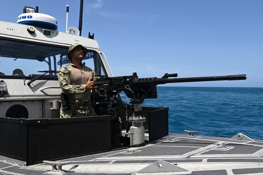 Coast Guardsmen from Port Security Unit 307 conduct operations in Guantanamo Bay Cuba