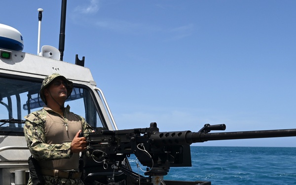 Coast Guardsmen from Port Security Unit 307 conduct operations in Guantanamo Bay Cuba