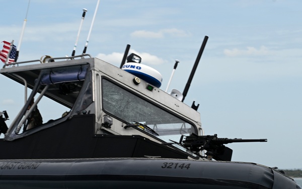 Coast Guardsmen from Port Security Unit 307 conduct operations in Guantanamo Bay Cuba