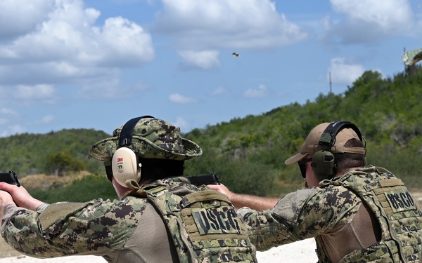 Coast Guardsmen from Port Security Unit 307 conduct operations in Guantanamo Bay Cuba