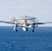 An E-2C Hawkeye Launches From The USS Nimtz (CVN 68)