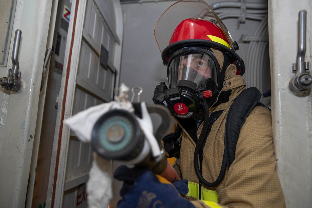 USS Tripoli Flying Squad Drill