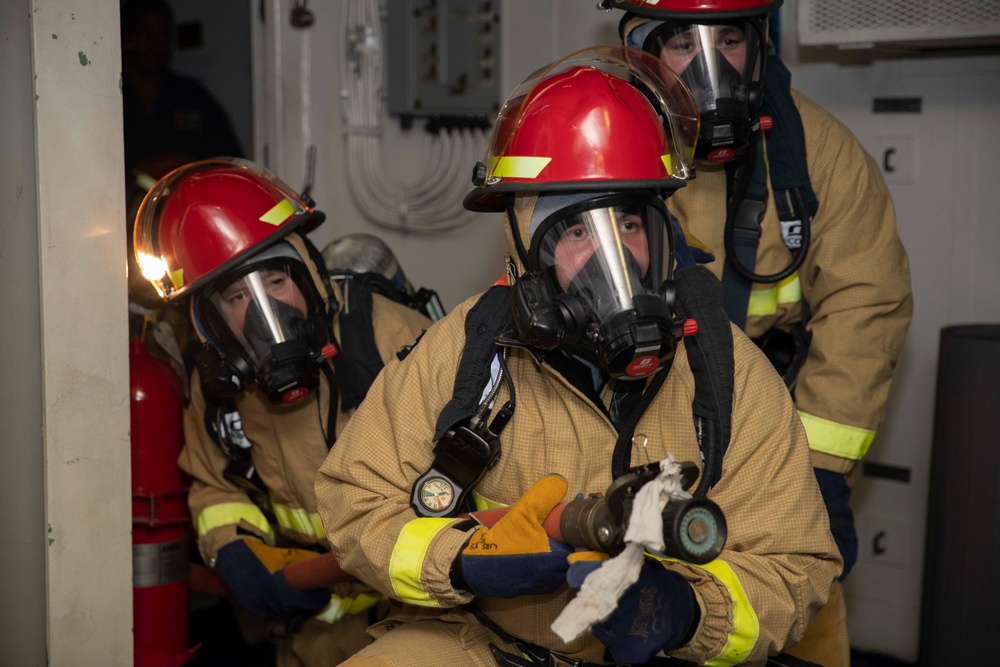 USS Tripoli Flying Squad Drill
