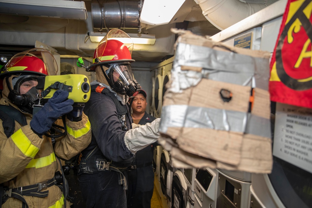 USS Tripoli Flying Squad Drill