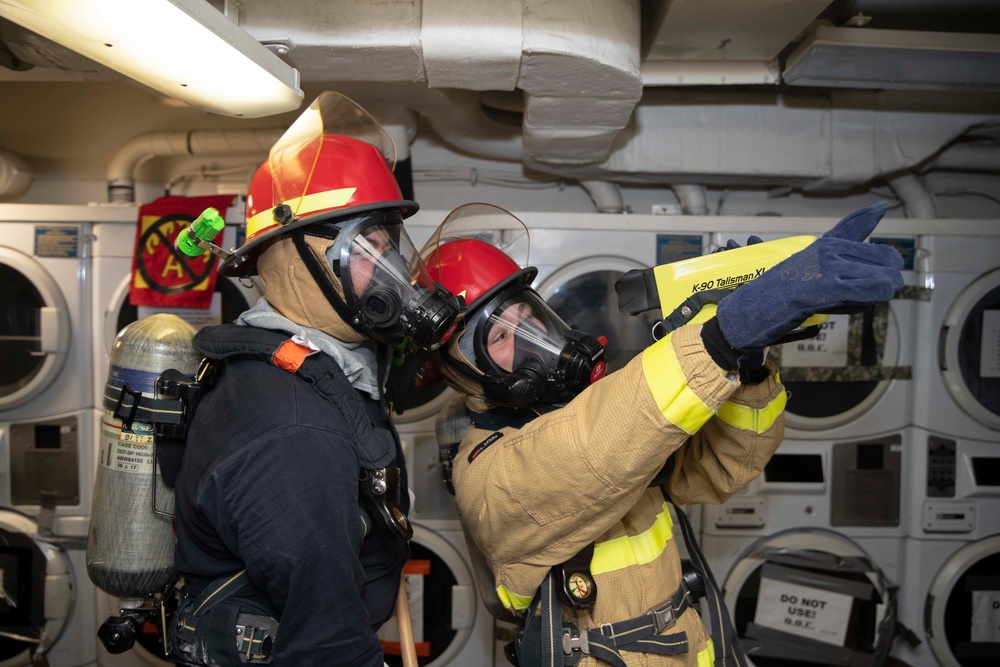 USS Tripoli Flying Squad Drill