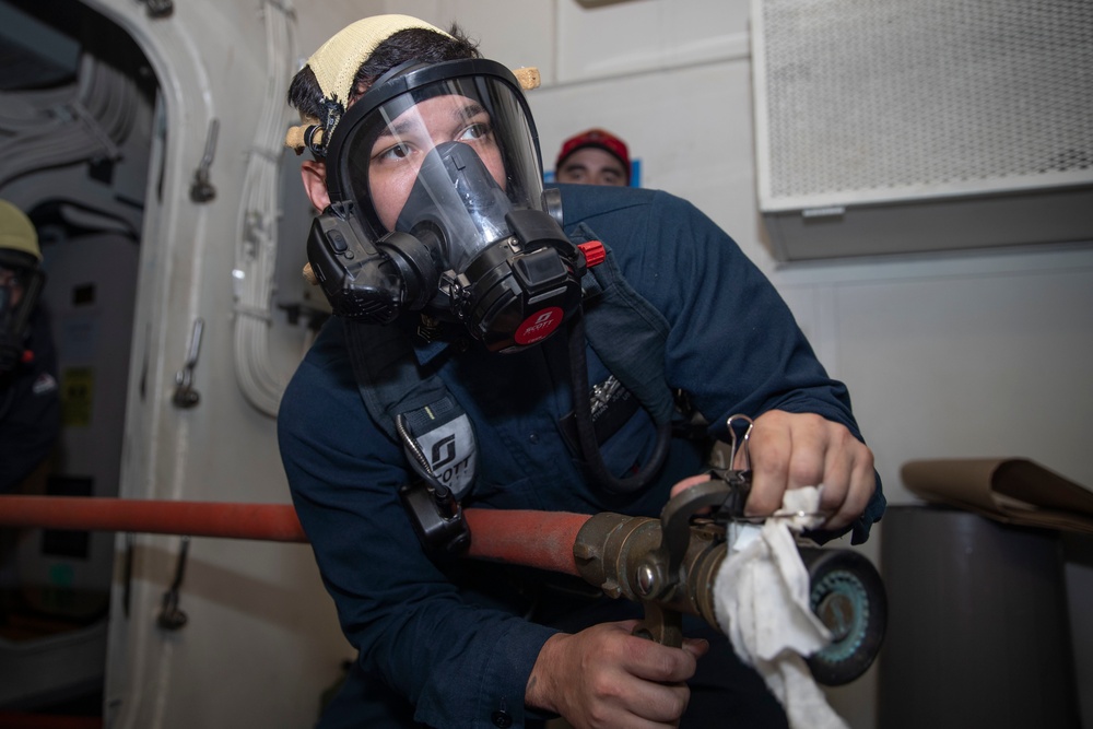 USS Tripoli Flying Squad Drill