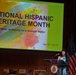 Retired Brig. Gen. Dr. Irene Zoppi speaks at JBM-HH during National Hispanic Heritage Month observation
