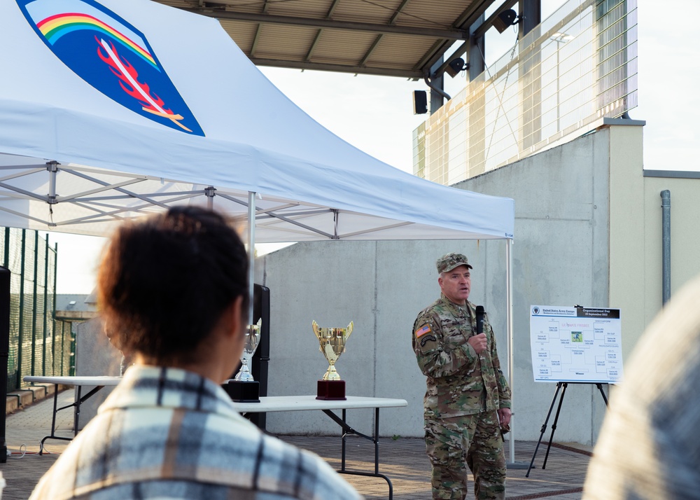 US Army Europe and Africa professionals organize for a day of food and fun