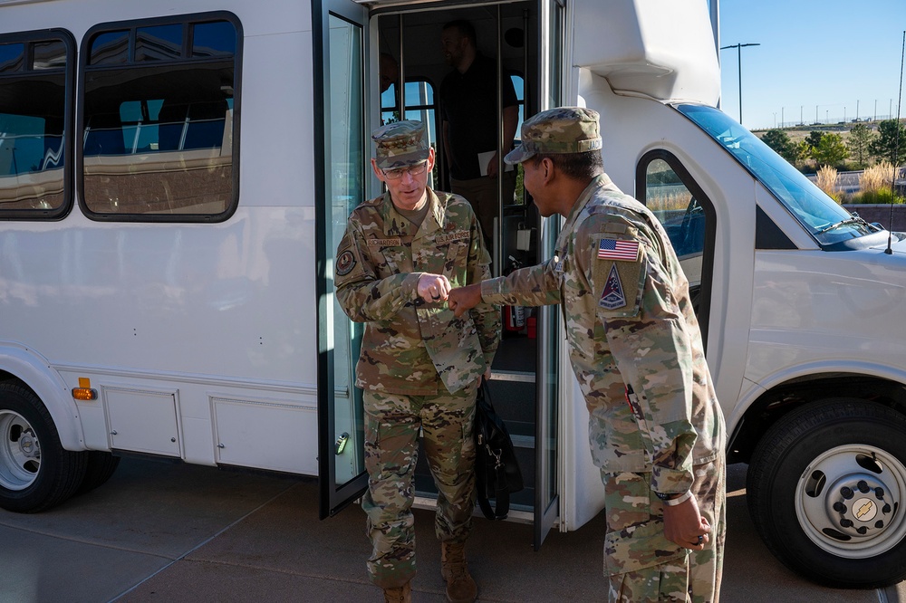 Gen. Duke Z. Richardson visits Buckley Space Force Base