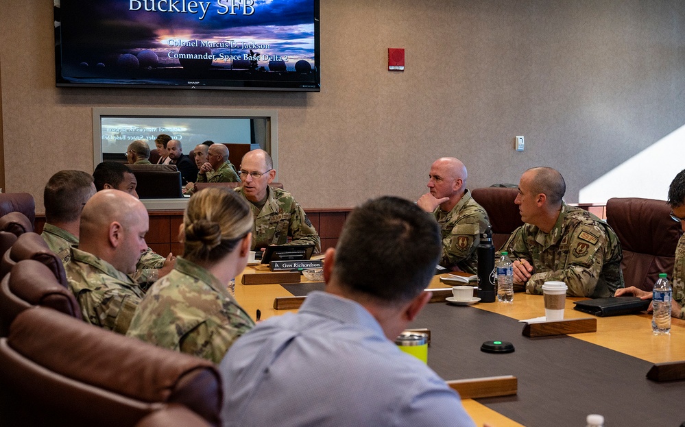 Gen. Richardson visits Buckley Space Force Base