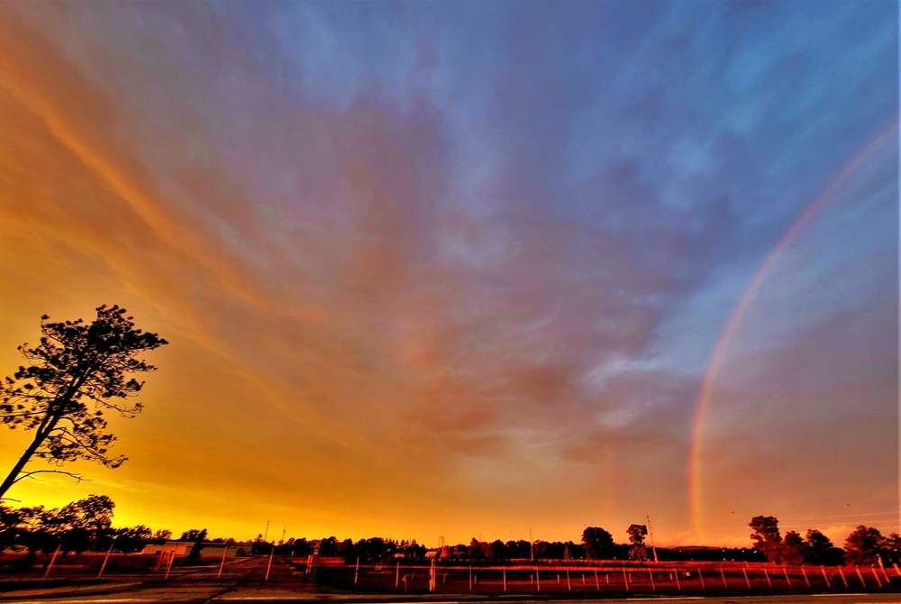 Rare rainbow forms over Fort McCoy in September 2022