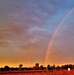 Rare rainbow forms over Fort McCoy in September 2022