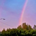 Rare rainbow forms over Fort McCoy in September 2022