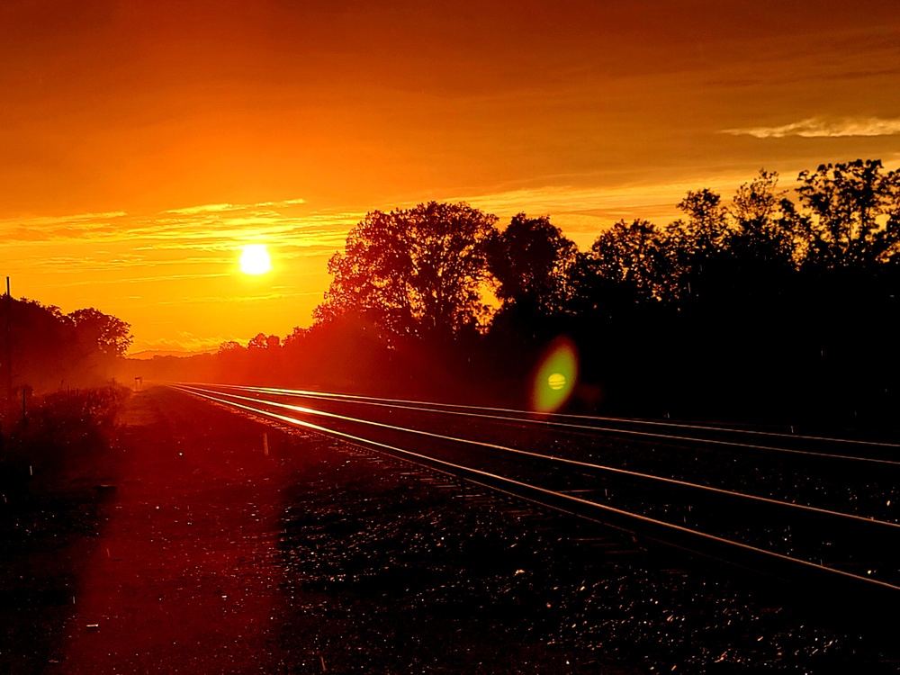 September sunset at Fort McCoy