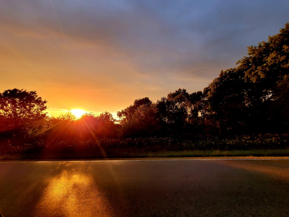 September sunset at Fort McCoy