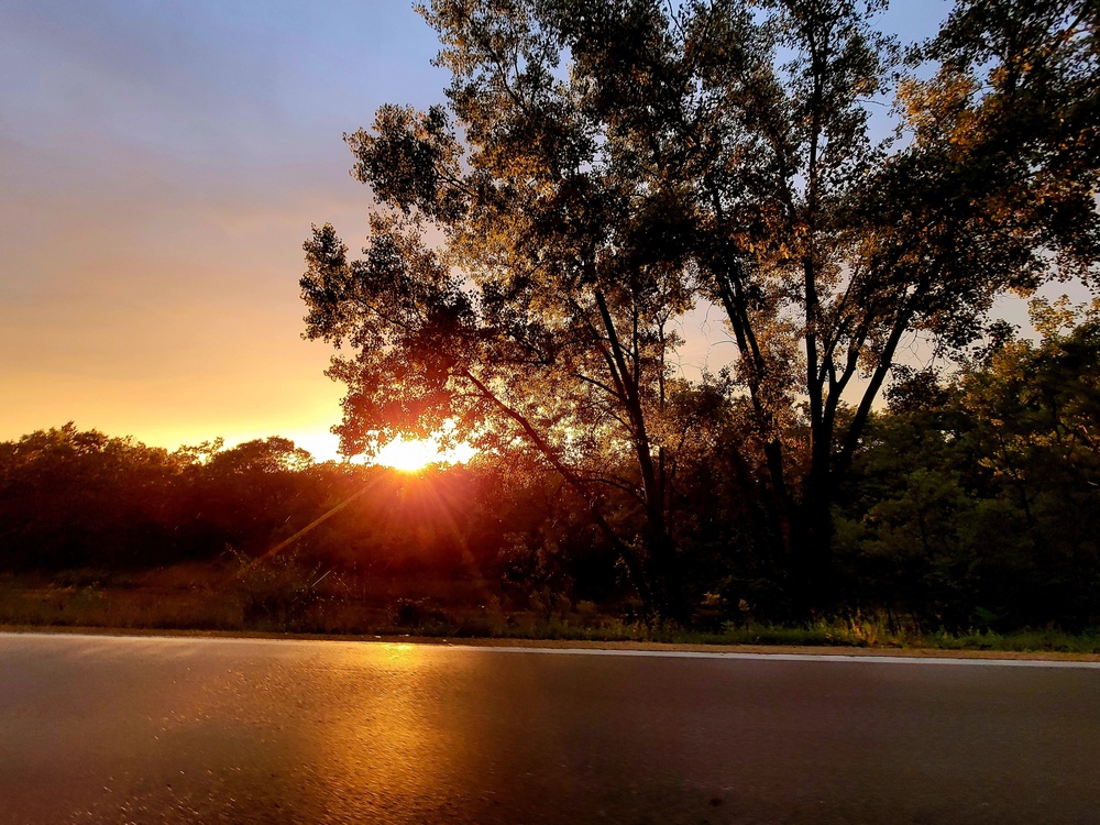 September sunset at Fort McCoy