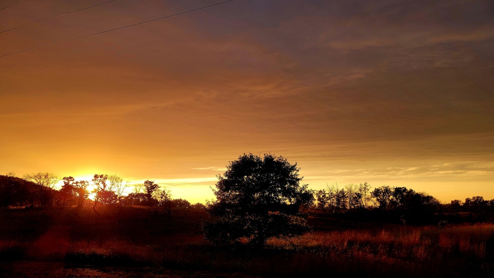 September sunset at Fort McCoy