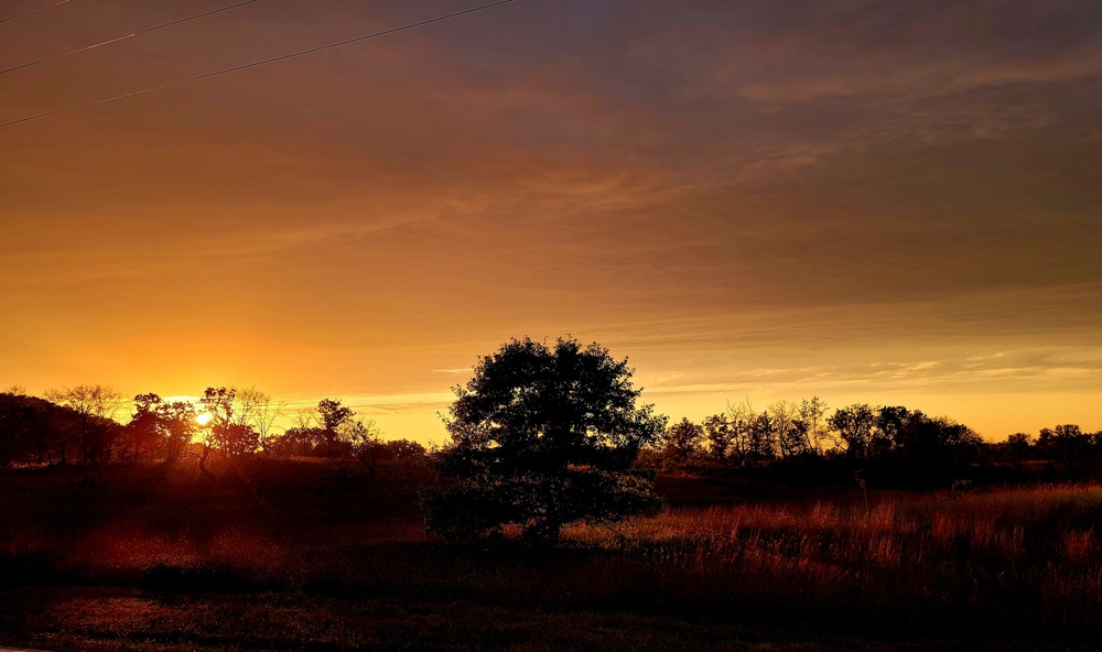 September sunset at Fort McCoy