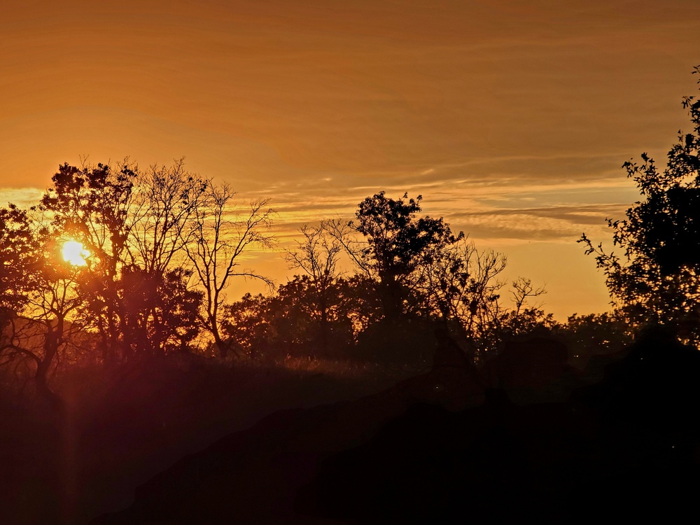 September sunset at Fort McCoy