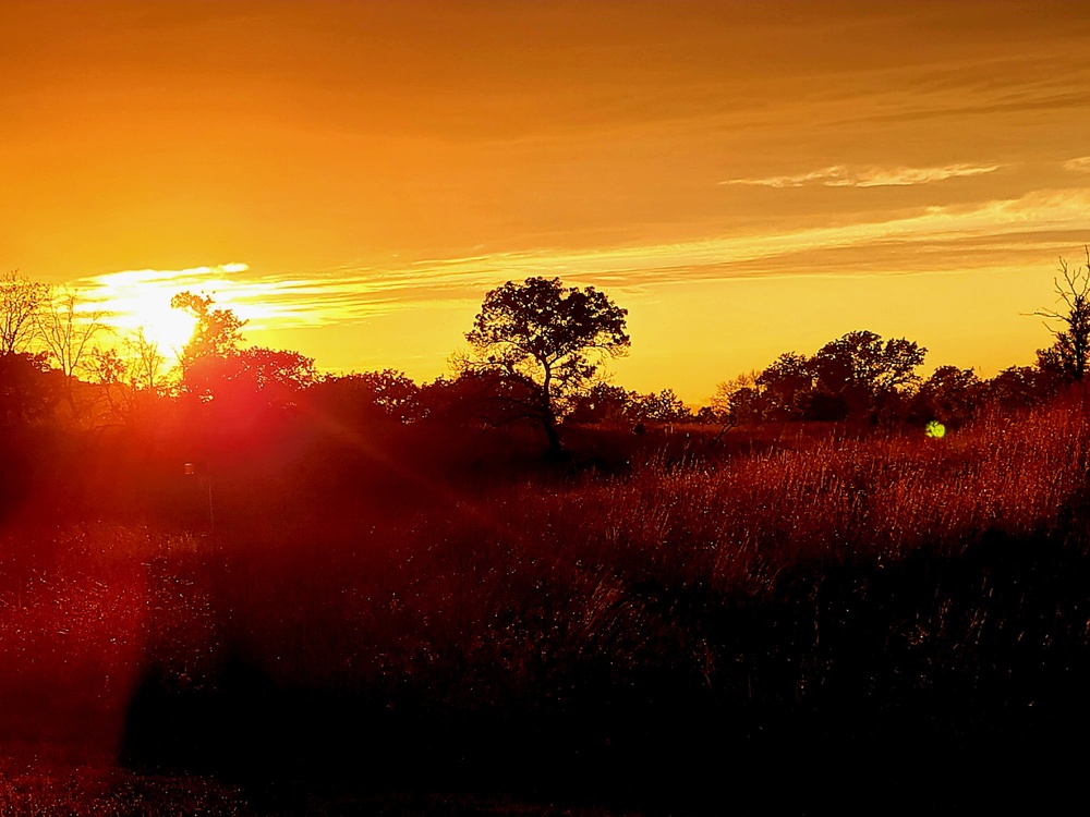 September sunset at Fort McCoy