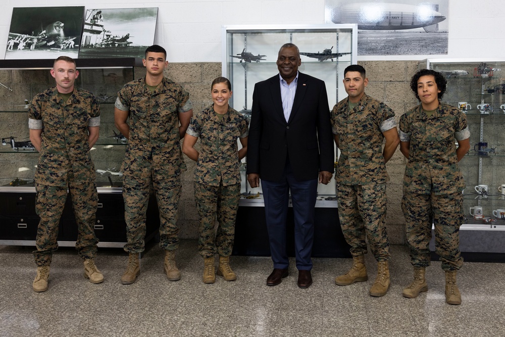 Secretary of Defense visits Marine Corps Air Station Miramar