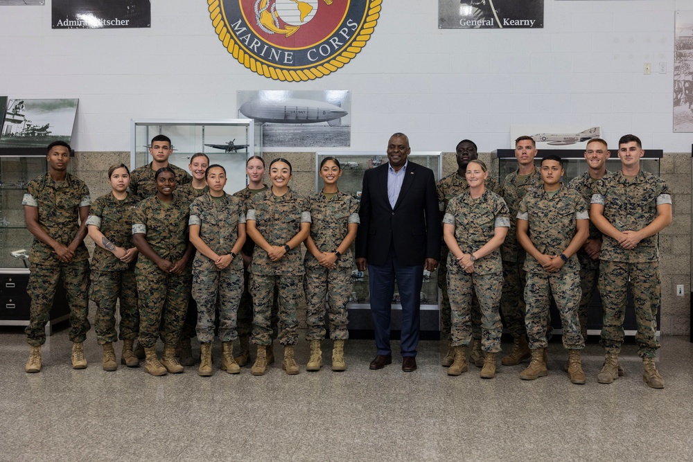 Secretary of Defense visits Marine Corps Air Station Miramar