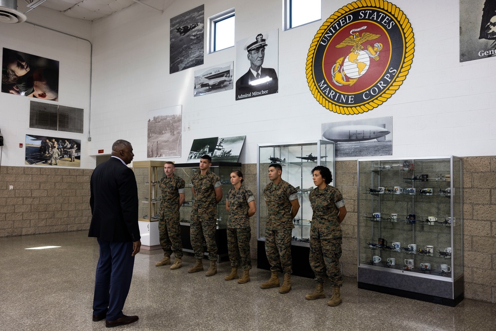 Secretary of Defense visits Marine Corps Air Station Miramar