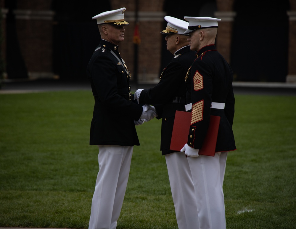 Marine Barracks Washington hosts a retirement ceremony for Lt. Gen. Steven R. Rudder.