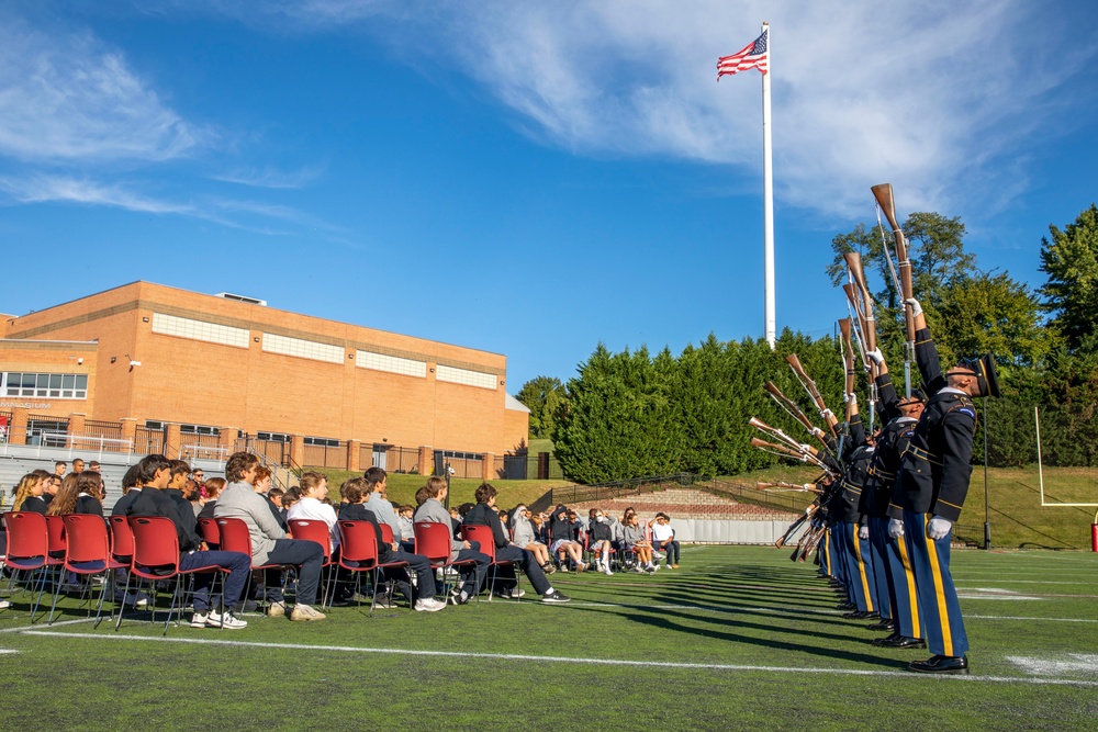 U.S. Army Drill Team St. John's College High School Performance Sept. 29, 2022