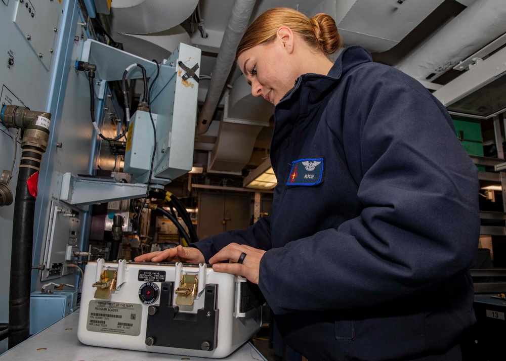 USS George H.W. Bush Conducts Maintenance