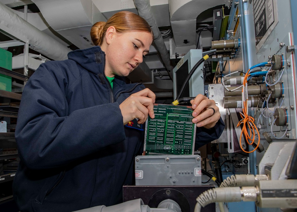 USS George H.W. Bush Conducts Maintenance