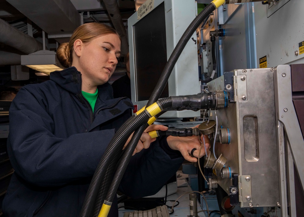 USS George H.W. Bush Conducts Maintenance