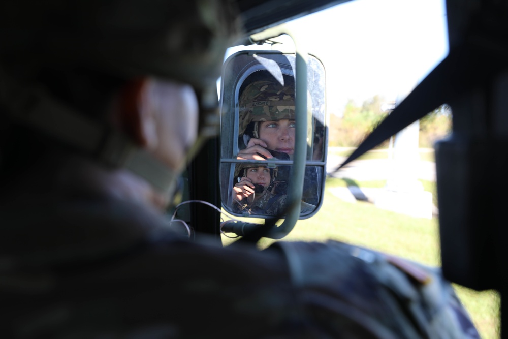 National Guard Communicates on Convoy