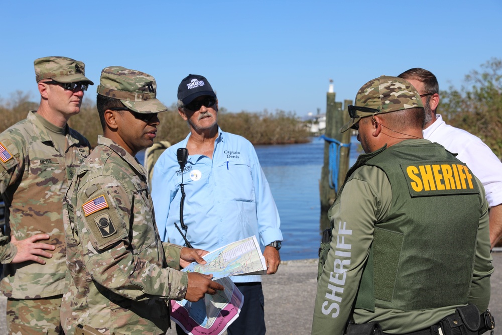 National Guard and Sherriff's Department Discuss Relief Efforts