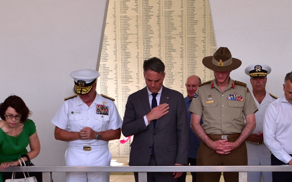 Commander, U.S. Pacific Fleet Tours USS Arizona with Australian Deputy Prime Minister and Minister for Defence