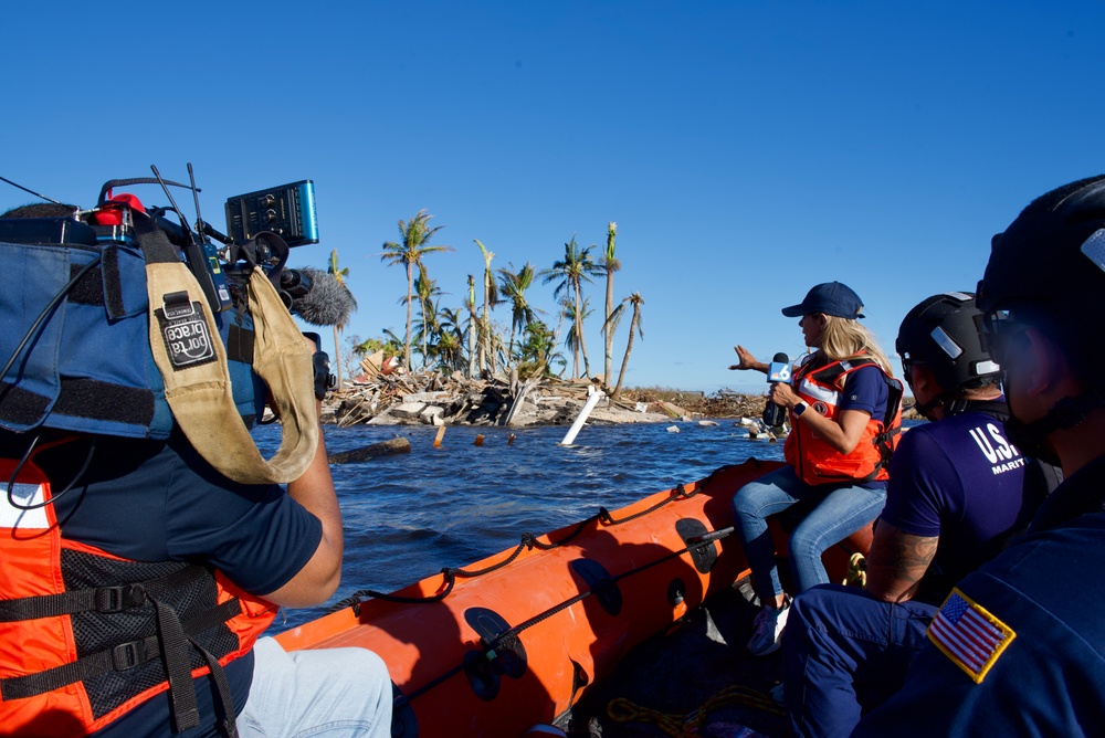 Coast Guard provides an interview post Hurricane Ian landfall