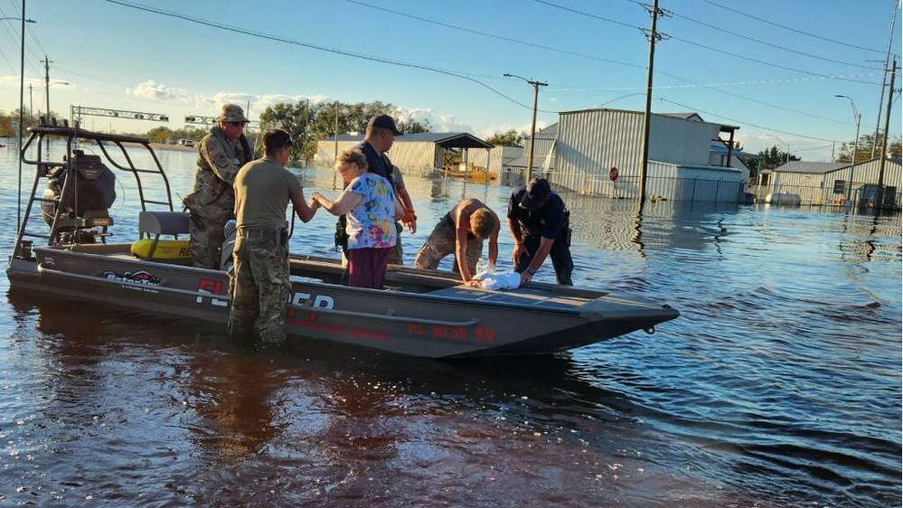 Florida CERF-P deliver supplies to citizens affected by Hurricane Ian