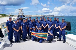U.S. Coast Guard Forces Micronesia fast response cutter receives first unit award