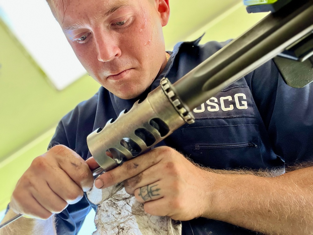 Fast response cutter weapons system maintenance in Guam