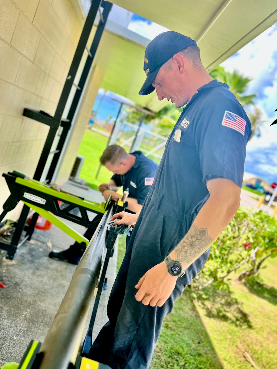 Fast response cutter weapons system maintenance in Guam