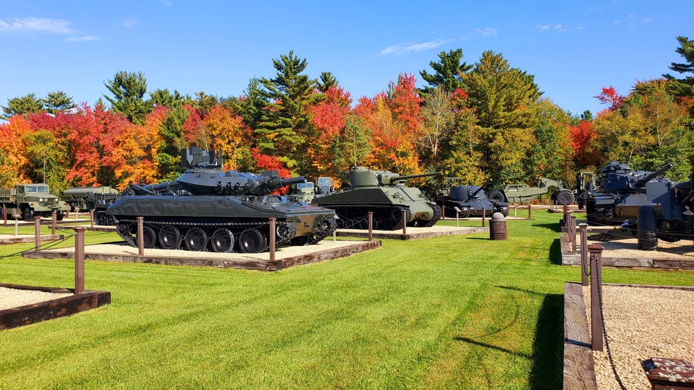 2022 Fall Colors at Fort McCoy's Equipment Park in historic Commemorative Area
