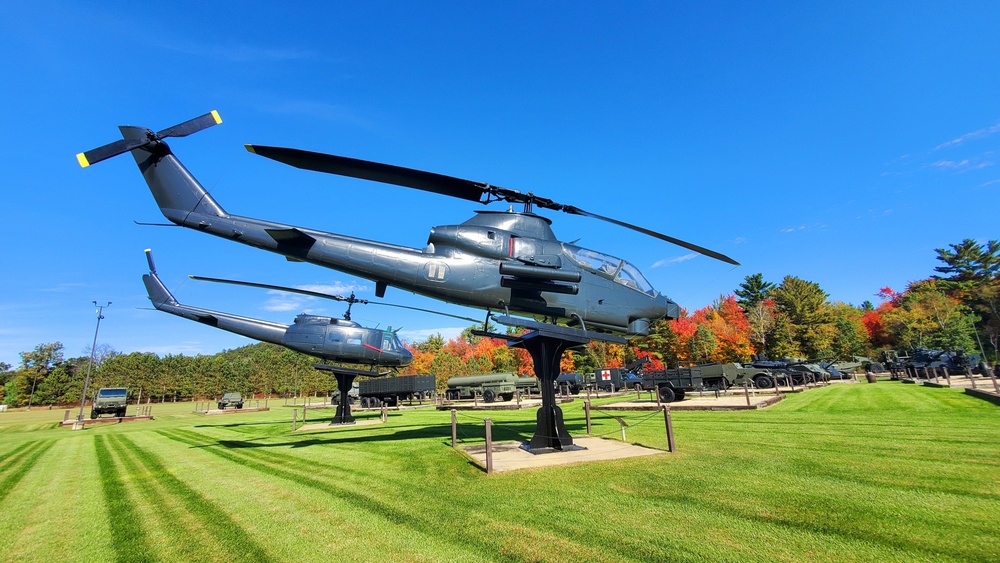 2022 Fall Colors at Fort McCoy's Equipment Park in historic Commemorative Area