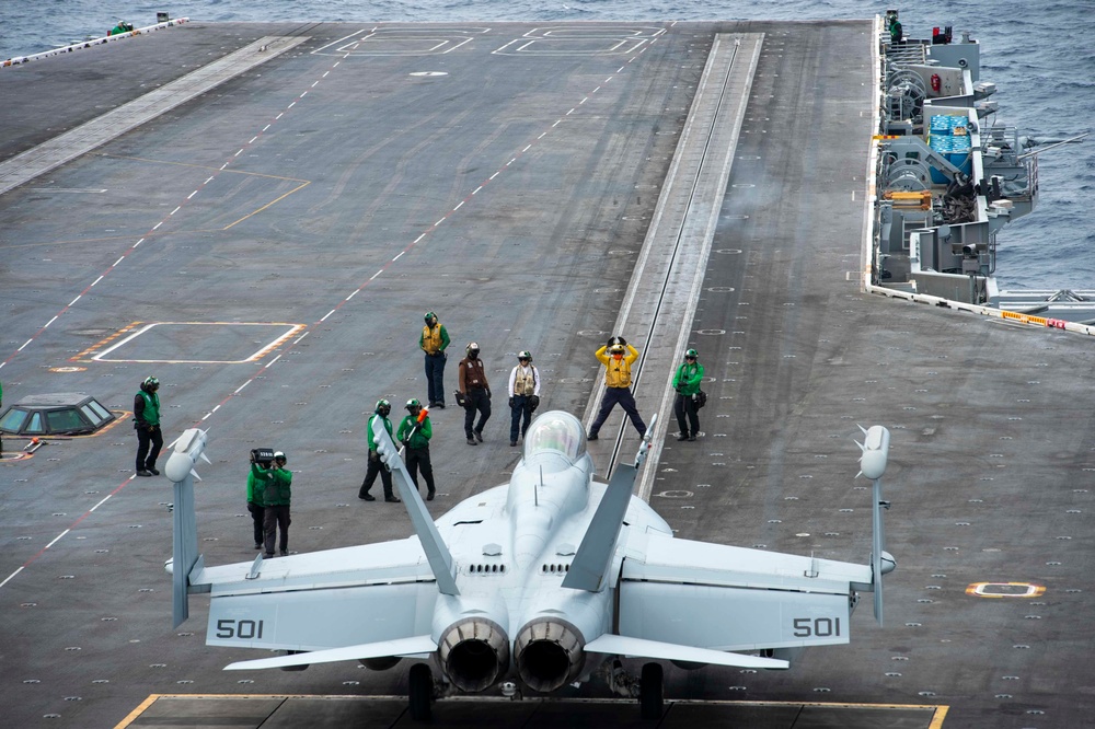 Aircraft Launches From The Flight Deck