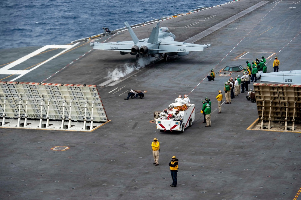 Aircraft Launches From The Flight Deck