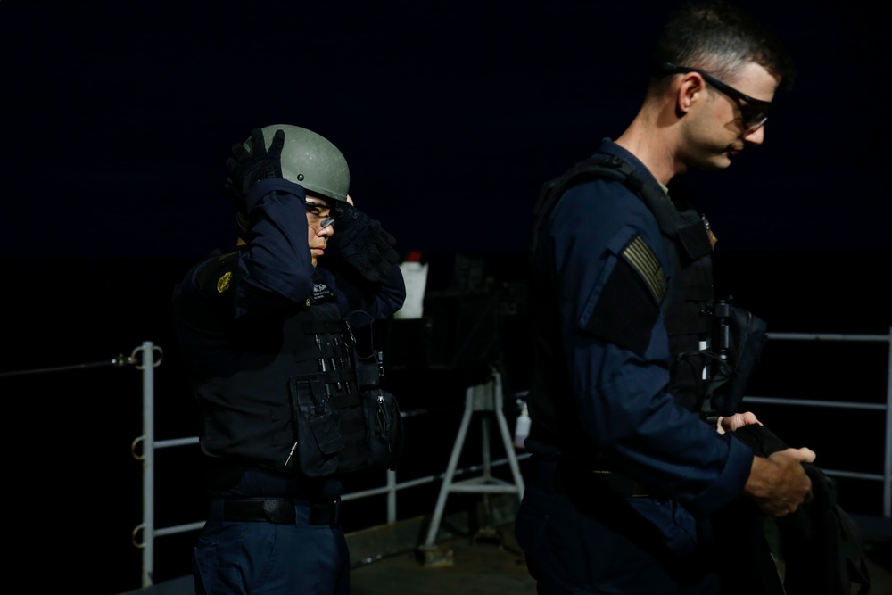 Abraham Lincoln Sailors participate in live fire exercise