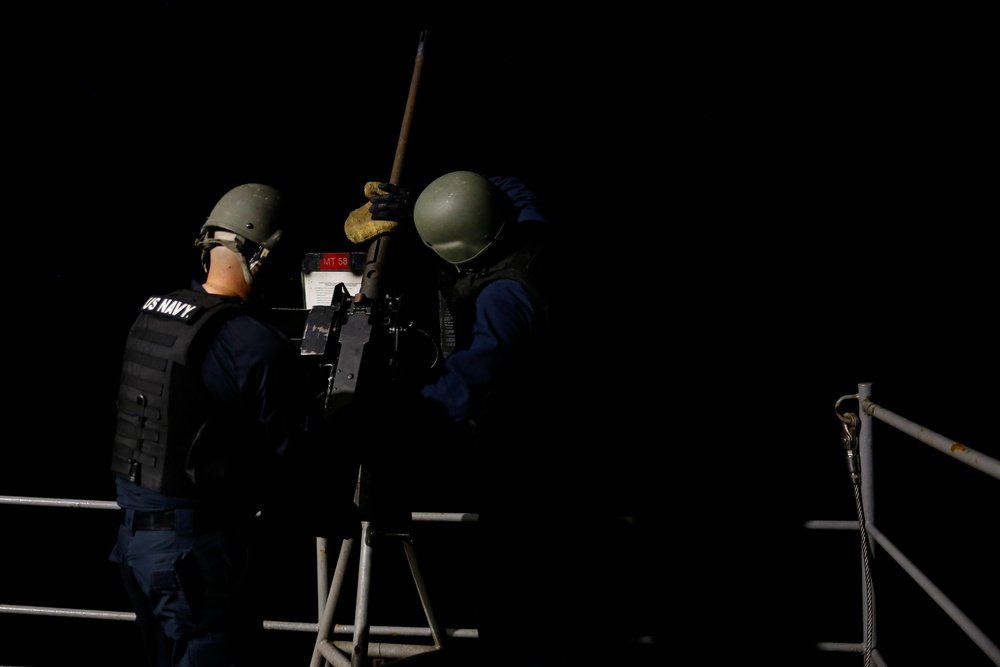 Abraham Lincoln Sailors participate in live fire exercise