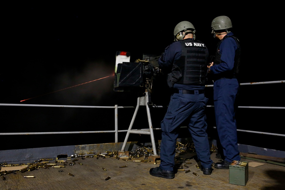 Abraham Lincoln Sailors participate in live fire exercise